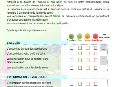 Questionnaires de satisfaction